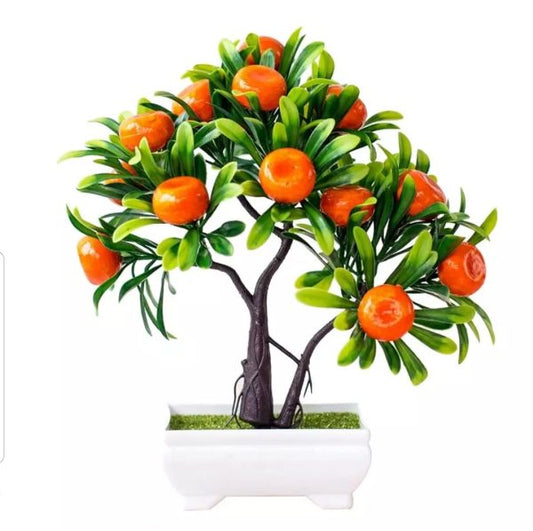 Artificial Fruit Bonsai Tree | Elegant Home Decor Accent🍏🌿